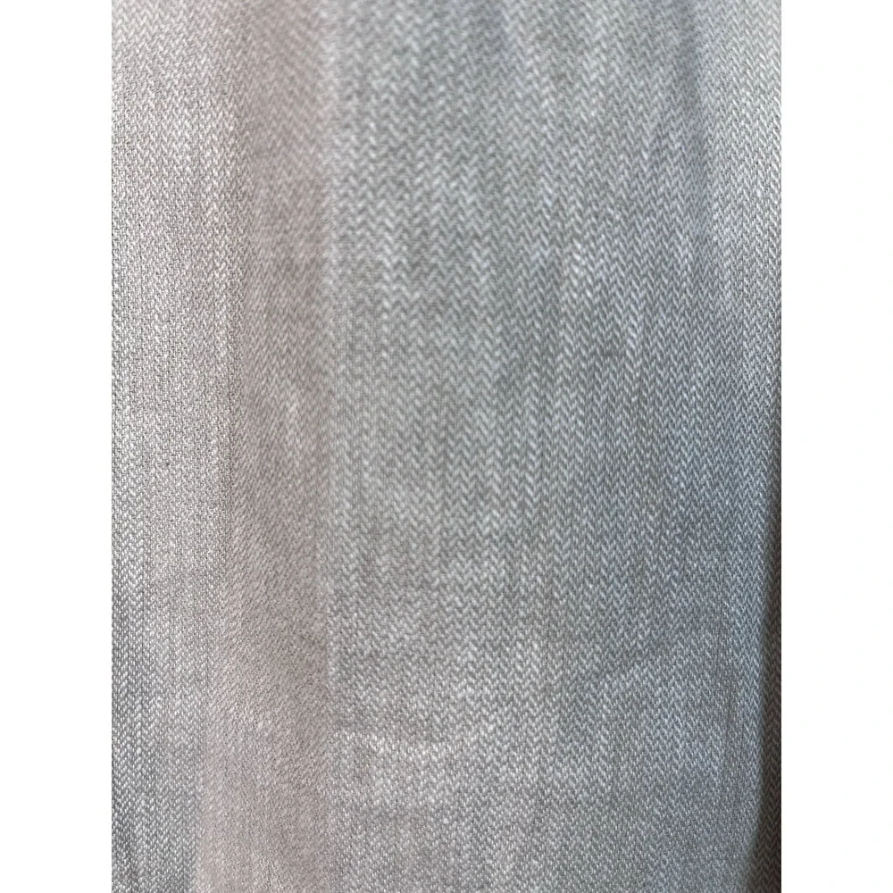 H&M Sz 6 Pants Women's Linen Blend Beige Pleated Tailored Tapered Leg Suit